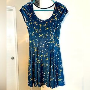 Blackmilk Star Velvet Dress